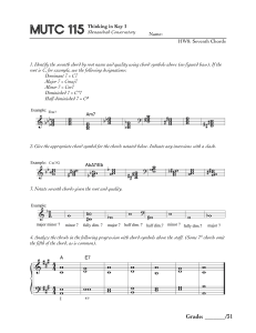 MUTC 115 HW8: Seventh Chords Worksheet