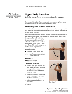 Upper Body Exercises After Heart Surgery - UW Medicine