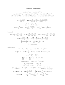 1BH equation sheet