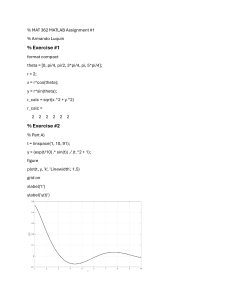 Tarea MATLAB MAT 362: Ejercicios sobre coordenadas polares, trazado y ecuaciones diferenciales