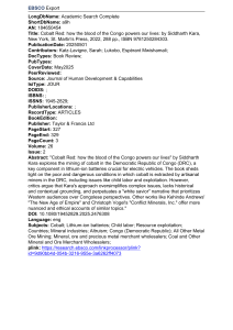 Cobalt Red Book Review: Congo's Cobalt Mining & Ethics