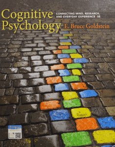 Cognitive Psychology Textbook by Goldstein 5th Edition