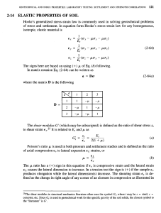 Elastic Properties of Soil: Hooke's Law & Soil Mechanics