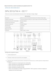 Manual de soluci&oacute;n de problemas SPN 3510/FMI 4 GHG17