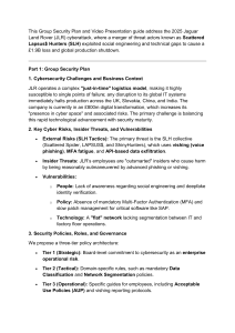 JLR Cybersecurity Plan: 2025 Attack Response