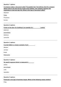 Information Security Exam Questions