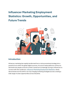 Influencer Marketing Employment Statistics: Growth & Trends