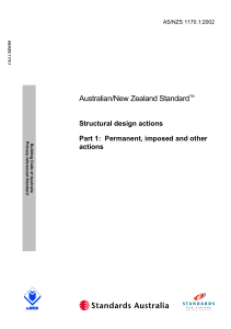 AS/NZS 1170.1:2002 Structural Design Actions Standard
