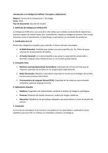 Introducci&oacute;n a la Inteligencia Artificial: Conceptos y Aplicaciones