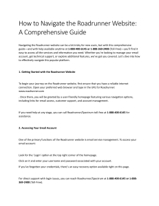How to Navigate the Roadrunner Website