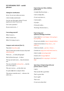FCE Speaking Test: Useful Phrases for Success