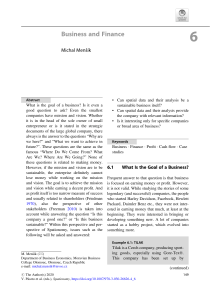 Business and Finance: Goals, Profit, and Spatial Data in Business