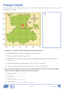 Treasure Island Geography Worksheet: Map Skills & Grid References