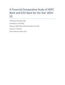 Financial Comparison of HDFC and ICICI Banks 2024-25