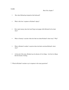 Black Boy Chapter 7 Study Questions