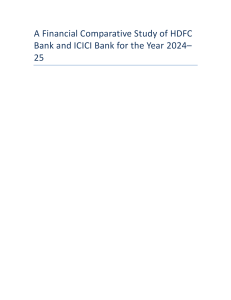 Financial Comparative Study: HDFC vs ICICI Bank 2024-25