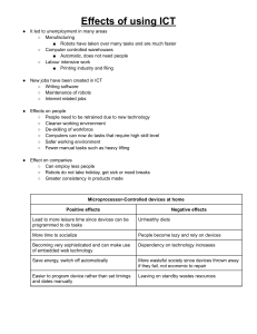 Effects of Using ICT: Impacts on Work, People, and Health