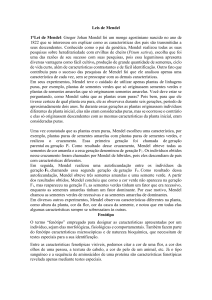 Leis de Mendel: A Primeira Lei da Hereditariedade