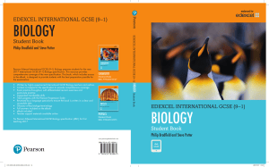 Edexcel IGCSE Biology Student Book