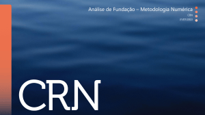 An&aacute;lise de Funda&ccedil;&atilde;o - Metodologia Num&eacute;rica