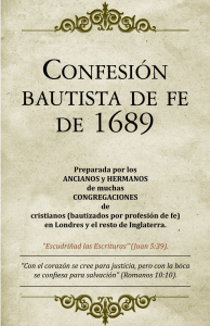 Confesi&oacute;n Bautista de Fe de 1689 - Teolog&iacute;a Reformada