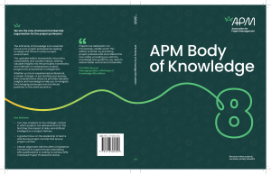 APM Body of Knowledge 8th Edition: Project Management Guide