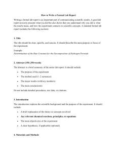How to Write a Formal Lab Report Guide