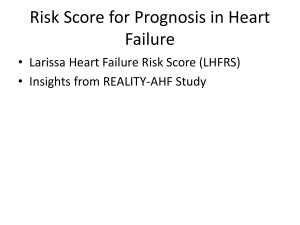Larissa Heart Failure Risk Score (LHFRS) Insights