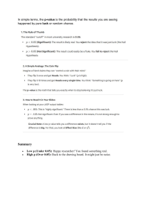 Understanding P-Values in Statistics