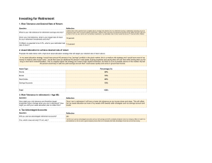 Investing for Retirement: Risk Tolerance & Asset Allocation Guide