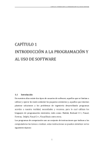Introducci&oacute;n a la Programaci&oacute;n y Uso de Software