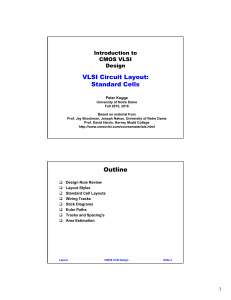 CMOS VLSI Design: Standard Cells Layout