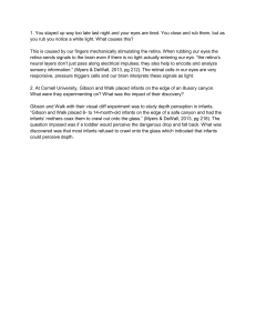 Eye Perception & Visual Cliff: Psychology Study Guide