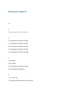 Chemistry Workbook Chapter 8