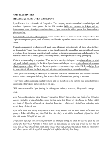 Reading 2: More Over Game Boys - English Learning Unit