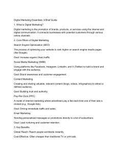 Digital Marketing Essentials: A Brief Guide
