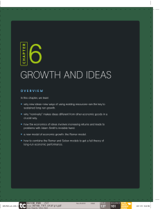 Chapter 6: Growth and Ideas - Economic Models
