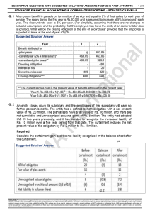 Advanced Financial Accounting & Corporate Reporting Strategic Level-1 Exam Questions