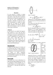 Bobina de Helmholtz: Estudio del Campo Magn&eacute;tico