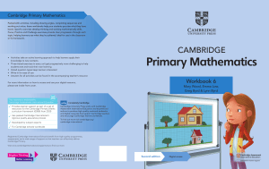Cambridge Primary Mathematics Workbook 6