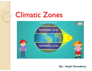Climatic Zones: Tropical, Temperate, Polar Zones