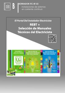 Borrador ITC-BT 53: Instalaciones de sistemas en corriente continua