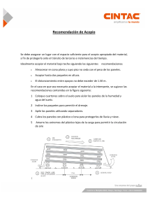Recomendaciones de Acopio de Paneles - CINTAC