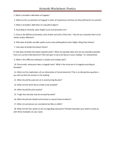 Aristotle Poetics Worksheet: Tragedy & Plot Questions