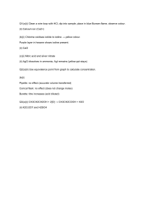 Chemistry Exam Questions: Flame Tests, Redox, Titrations