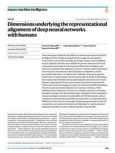 Representational Alignment of DNNs with Humans: Dimensions Revealed