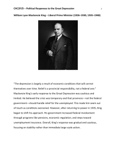 Political Responses to the Great Depression