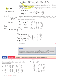 Orthogonal Eigenvectors and Gram-Schmidt Process