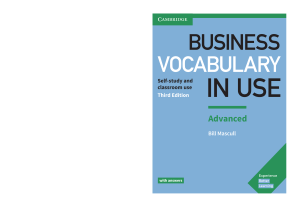 Business Vocabulary in Use Advanced Textbook