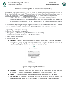 Gu&iacute;a de trabajo: Seminario 'Las TI en la gesti&oacute;n de las organizaciones'